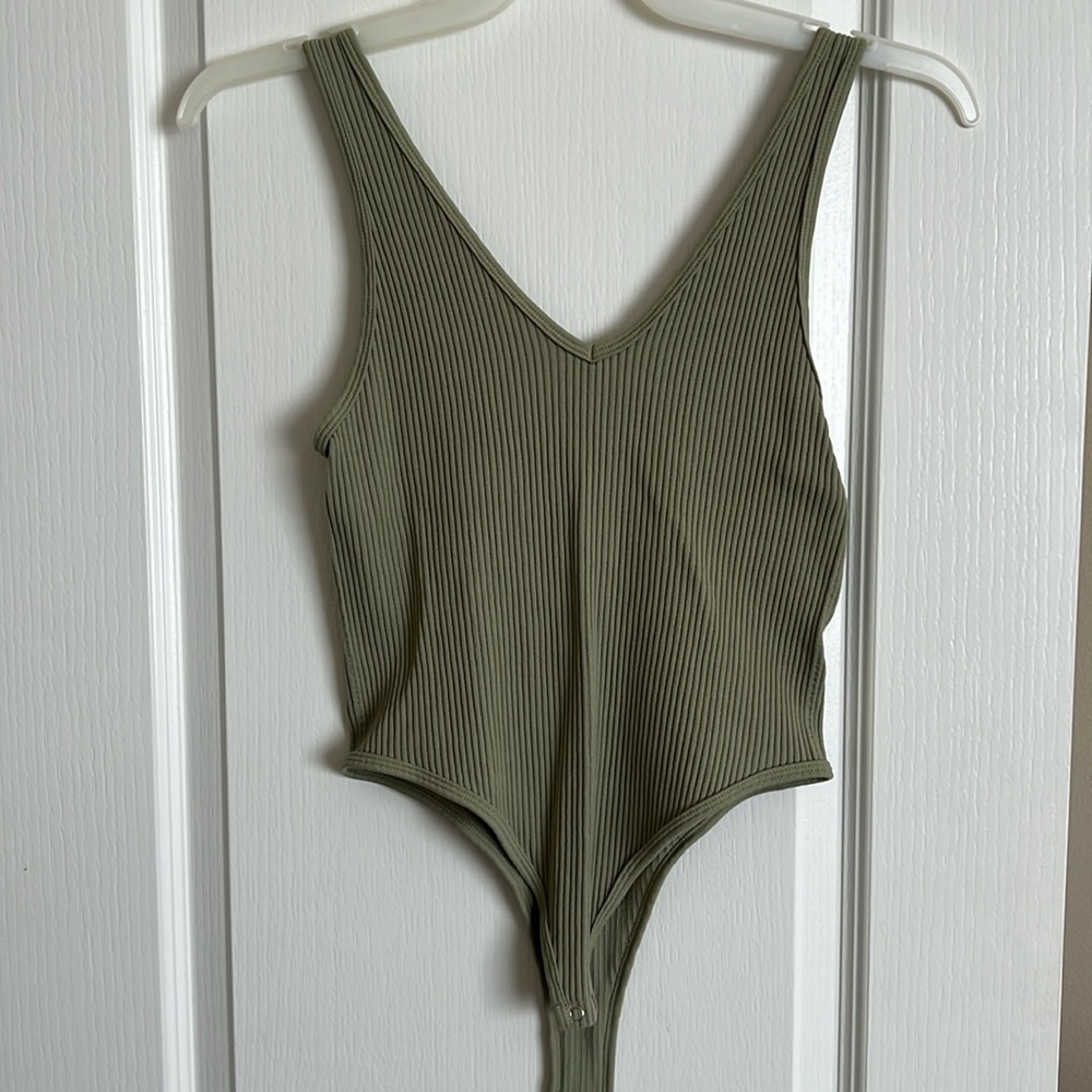 Olive green bodysuit